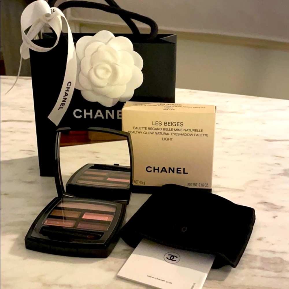 NIB Chanel Les Beiges Eyeshadow W/ Bag & Ribbon